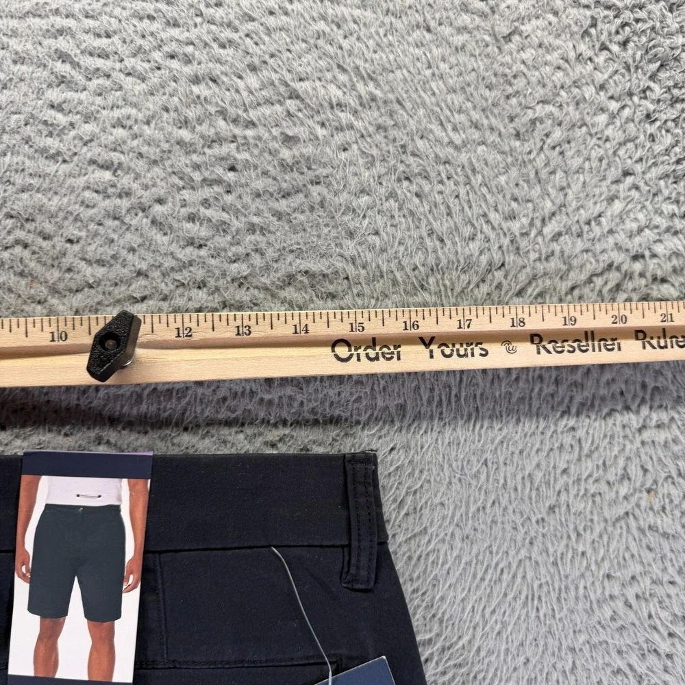 Gap Shorts Men 30 Black Cotton Chino Preppy Travel Workwear Summer Beach Stretch